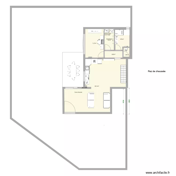 Maison RDC V2. Plan de 