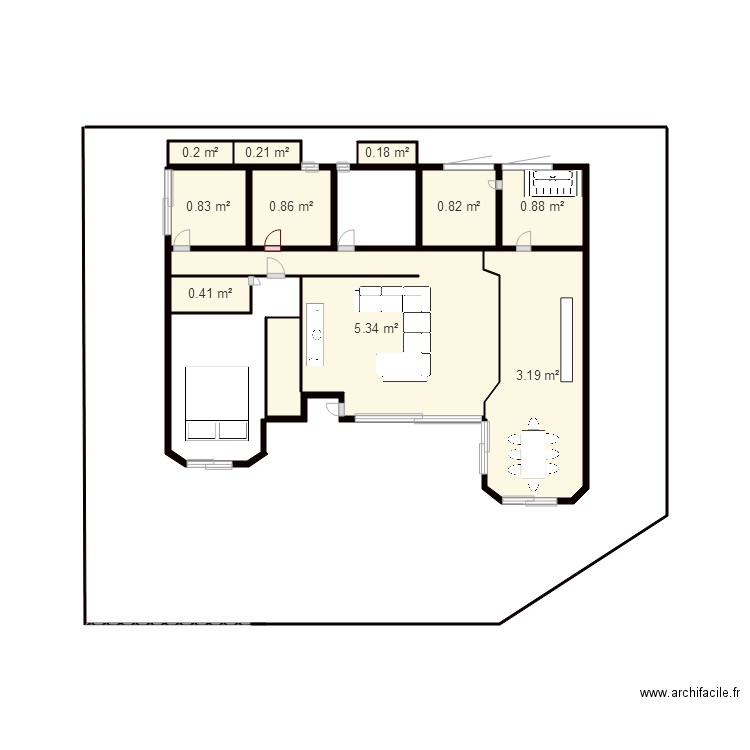 maison chinois ondimba1. Plan de 0 pièce et 0 m2