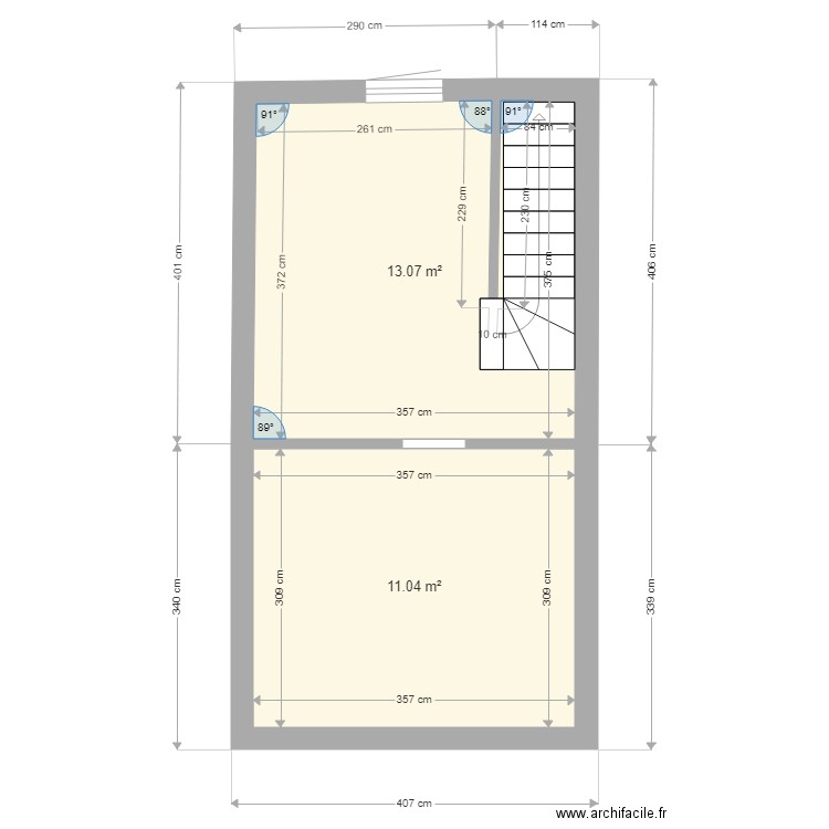 andorre 1 1er etage. Plan de 0 pièce et 0 m2