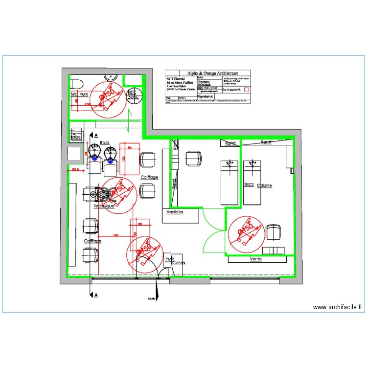 Institut Capillaire 2. Plan de 0 pièce et 0 m2