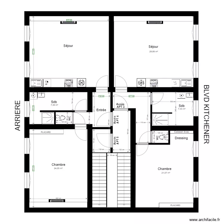 PLAN APT 3 4 et 5 prop 1. Plan de PLAN APT 3 4 et 5 prop 1. Plan de