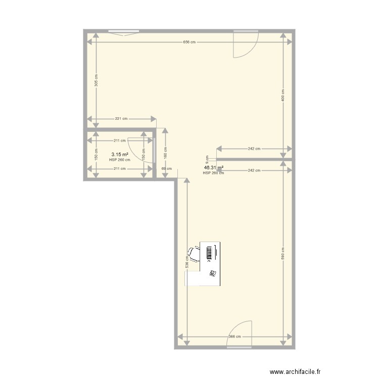 studio photo. Plan de 0 pièce et 0 m2