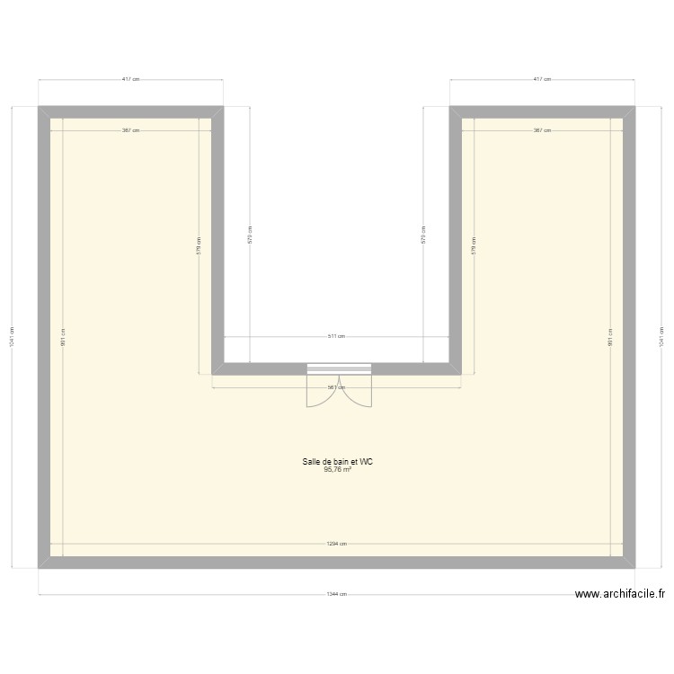 toilette florian. Plan de 0 pièce et 0 m2