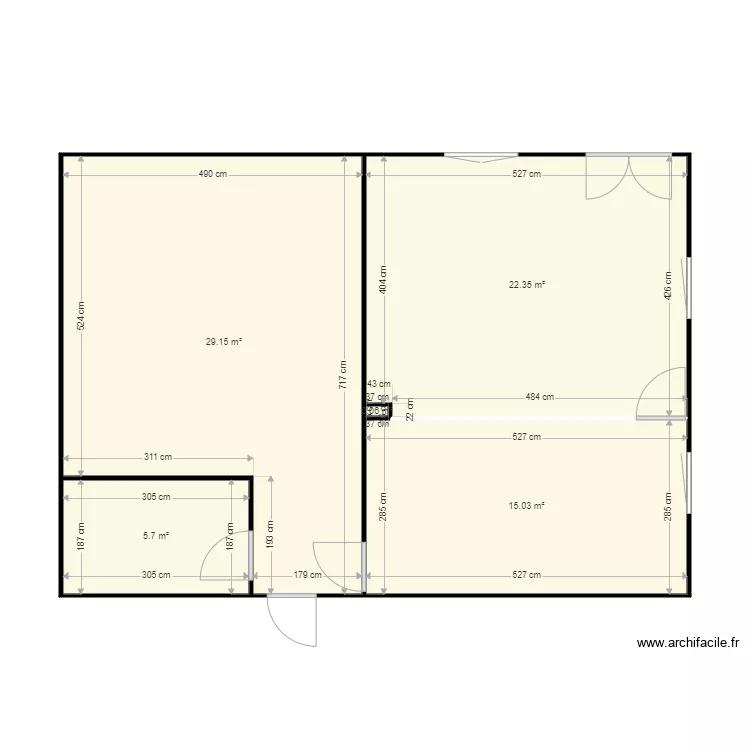 appart sans meuble. Plan de appart sans meuble. Plan de