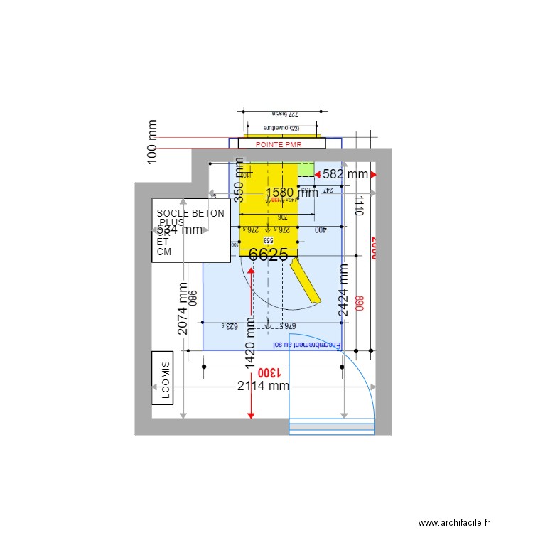 PLAN DE MASSE EXISTANT ST CHELY 6625. Plan de 0 pièce et 0 m2