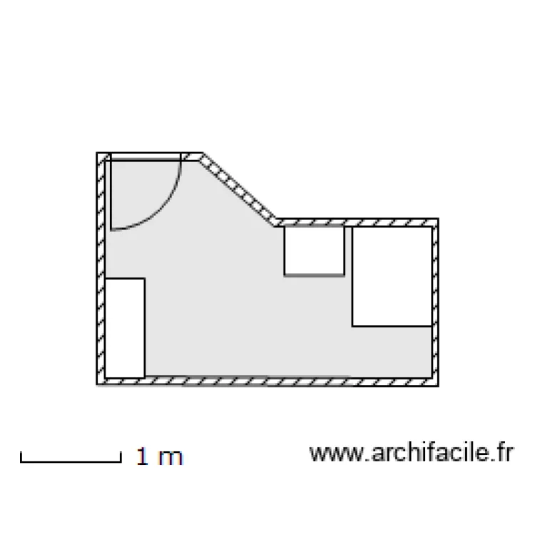 Ronan SdB &eacute;tage. Plan de 
