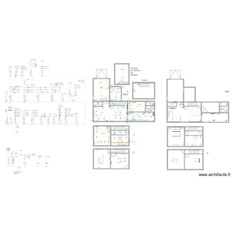 Maison cindy. Plan de 