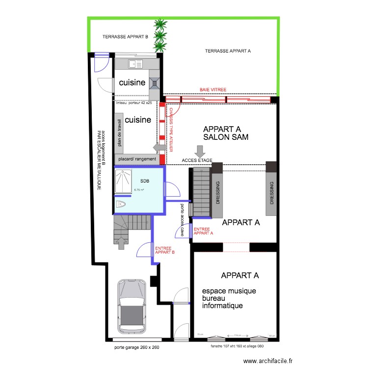 HOERNER HOMBOURG RDC REVU FINAL . Plan de 0 pièce et 0 m2