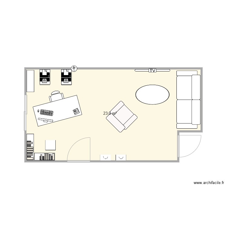 bureau 2. Plan de 0 pièce et 0 m2