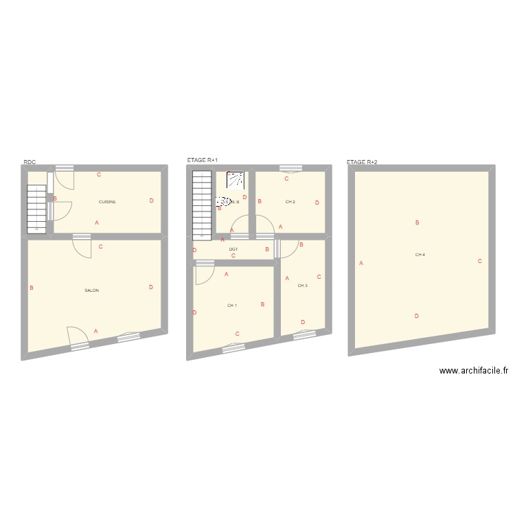 WOOTTON. Plan de 10 pièces et 118 m2