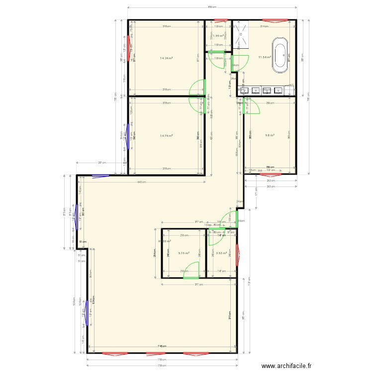 Maison1. Plan de 0 pièce et 0 m2