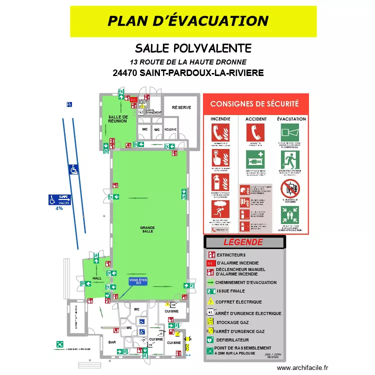 SDF ST PARDOUX. Plan de SDF ST PARDOUX. Plan de