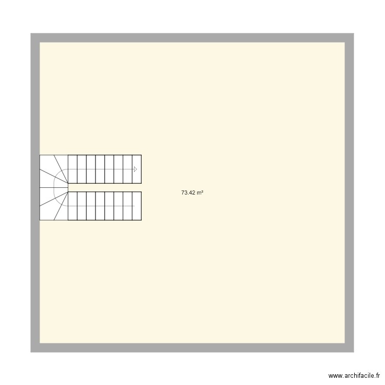 Croquis MONERAT Grenier. Plan de 0 pièce et 0 m2