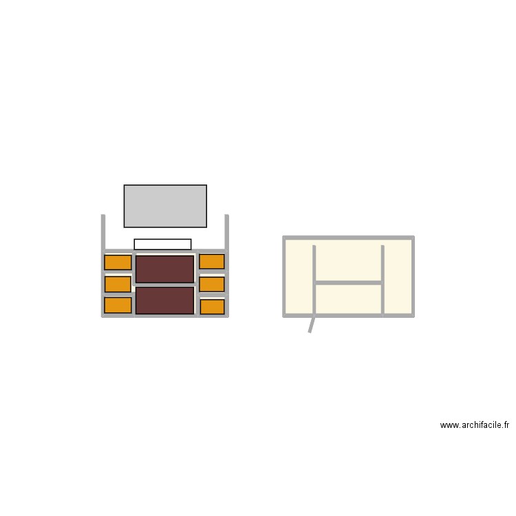 meuble salle de bain. Plan de 9 pièces et 1 m2