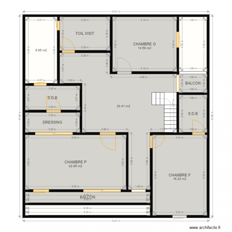 SICAP MBAO VILLENEUVE ETAGE. Plan de 0 pièce et 0 m2