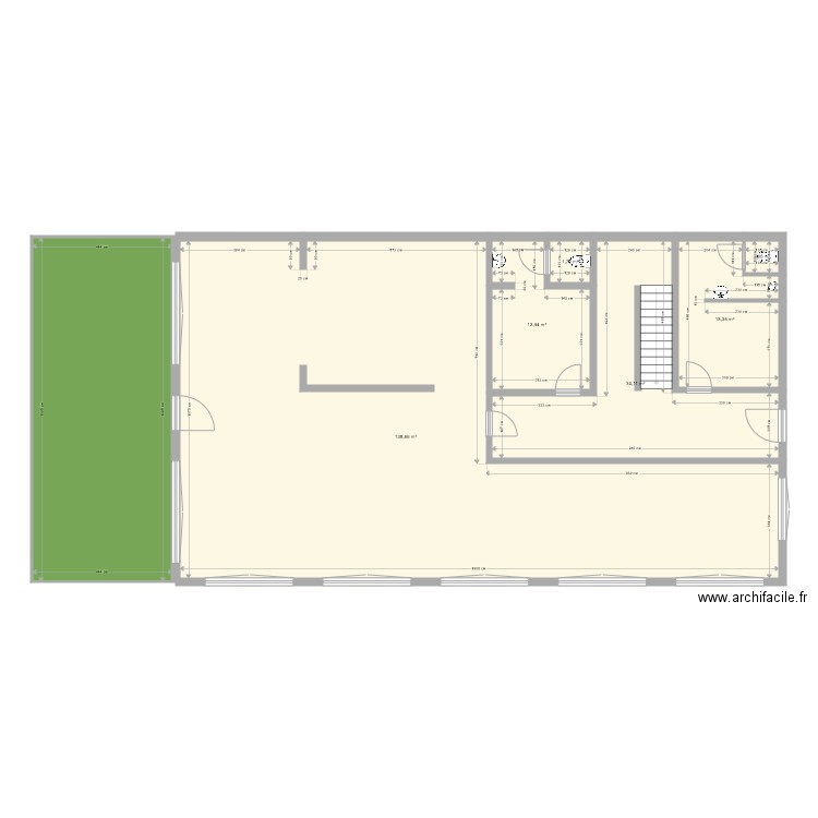 Salle polyvalente 2. Plan de 7 pièces et 246 m2