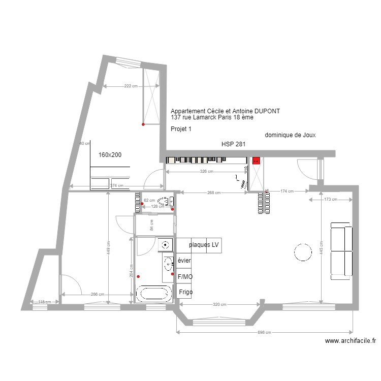 antoine et cecile D projet 1 . Plan de 0 pièce et 0 m2