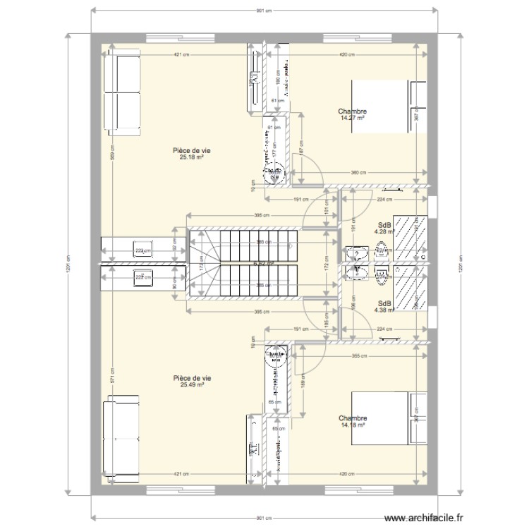 cabinet 1er etage. Plan de 0 pièce et 0 m2