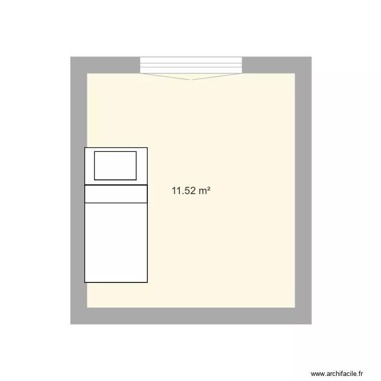 Chambre chlo&eacute;. Plan de 