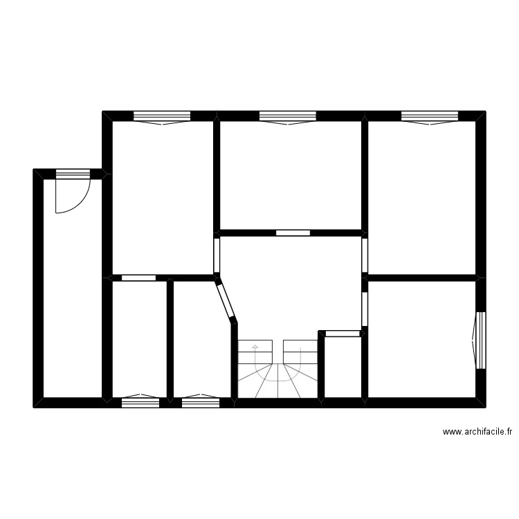 LIEFFROY. Plan de 11 pièces et 105 m2