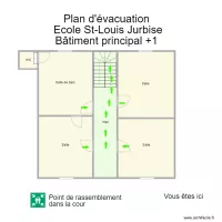 Jurbise b&acirc;timent principal premi&egrave;re &eacute;tage