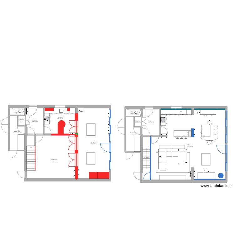 LERASLE plan definitif. Plan de 13 pièces et 161 m2