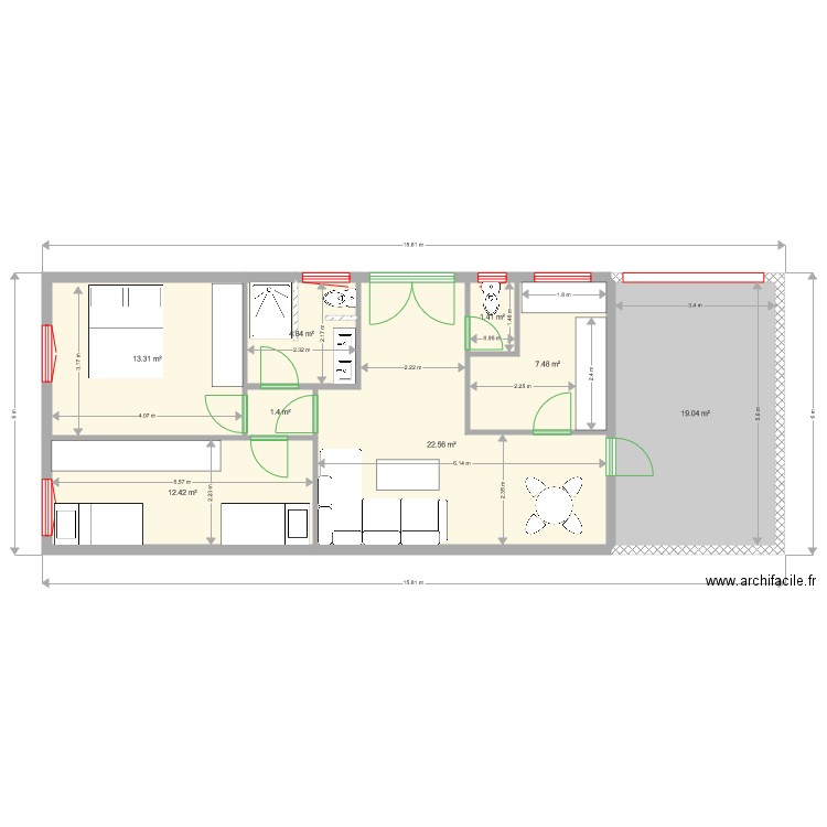 projet  1 de 6 . Plan de 0 pièce et 0 m2