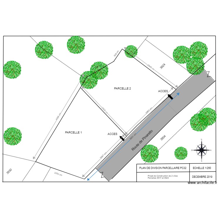 seb et julien ste lucie DIVISION PARCELLAIRE 2. Plan de 0 pièce et 0 m2