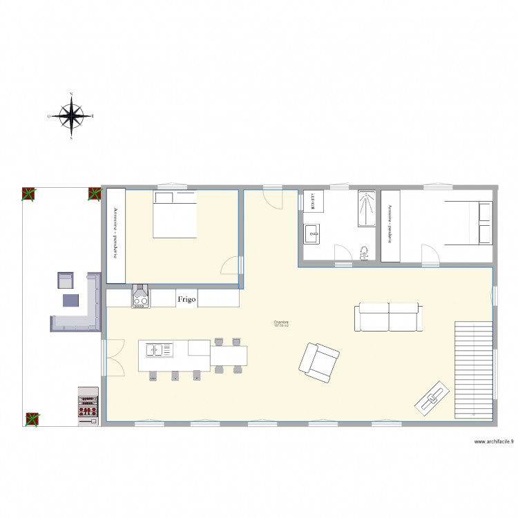 plan de maison 24 x 40