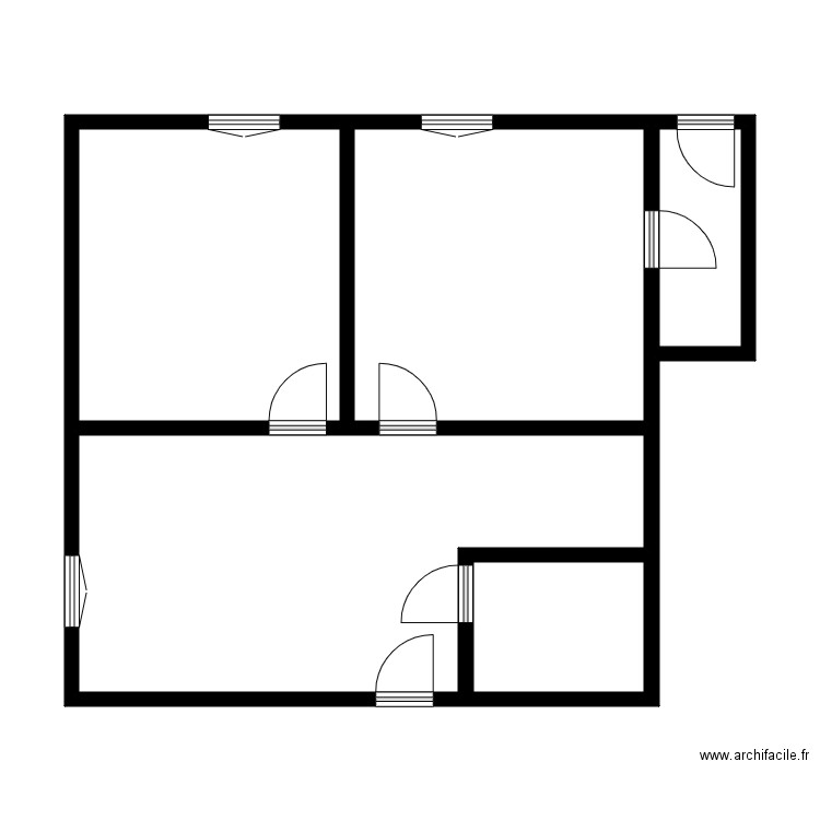 bancelin moulin 2. Plan de 5 pièces et 62 m2