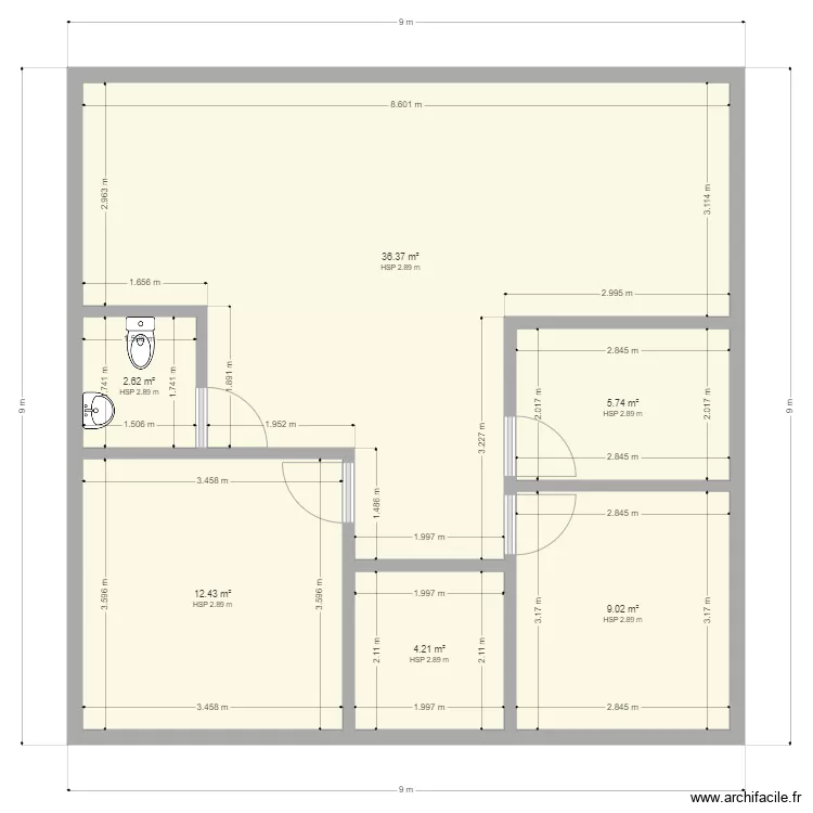 Plan de la maison PERRIN 11 01 2020. Plan de 