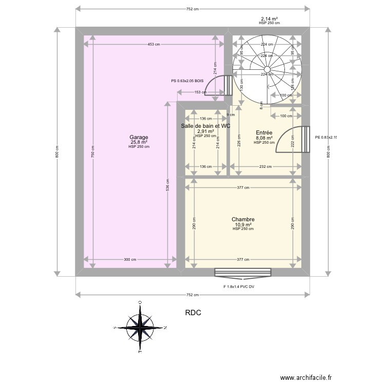 Cite EDF. Plan de 16 pièces et 151 m2