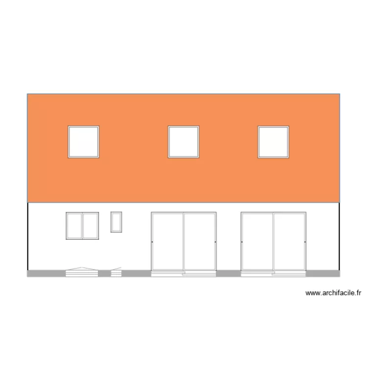 vue extérieure. Plan de vue extérieure. Plan de