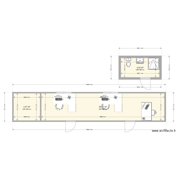 domecotec bureau 2. Plan de 0 pièce et 0 m2