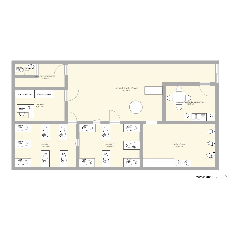 micro creche . Plan de 0 pièce et 0 m2