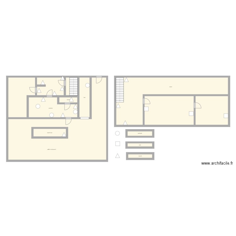 mm restaurant. Plan de 0 pièce et 0 m2