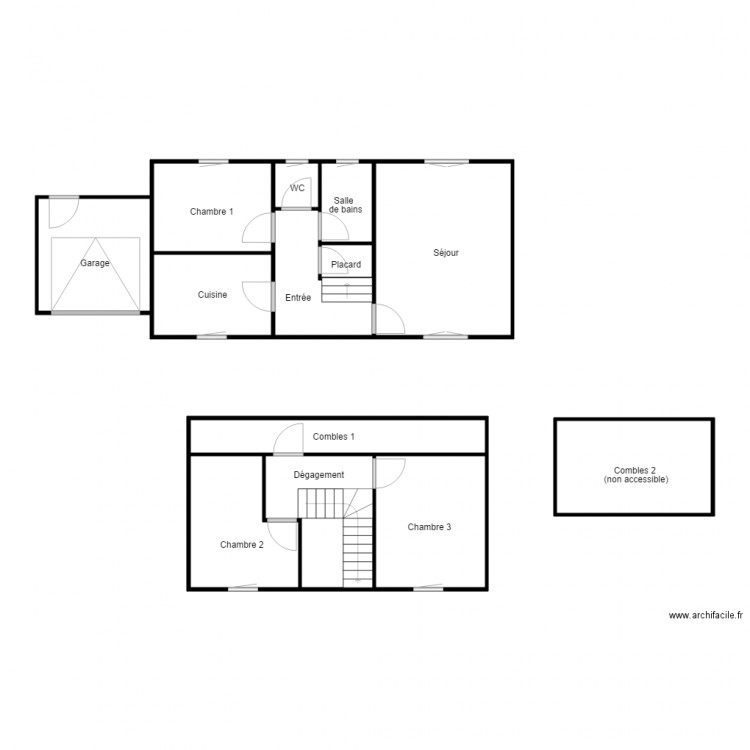 PICHOT. Plan de 13 pièces et 99 m2