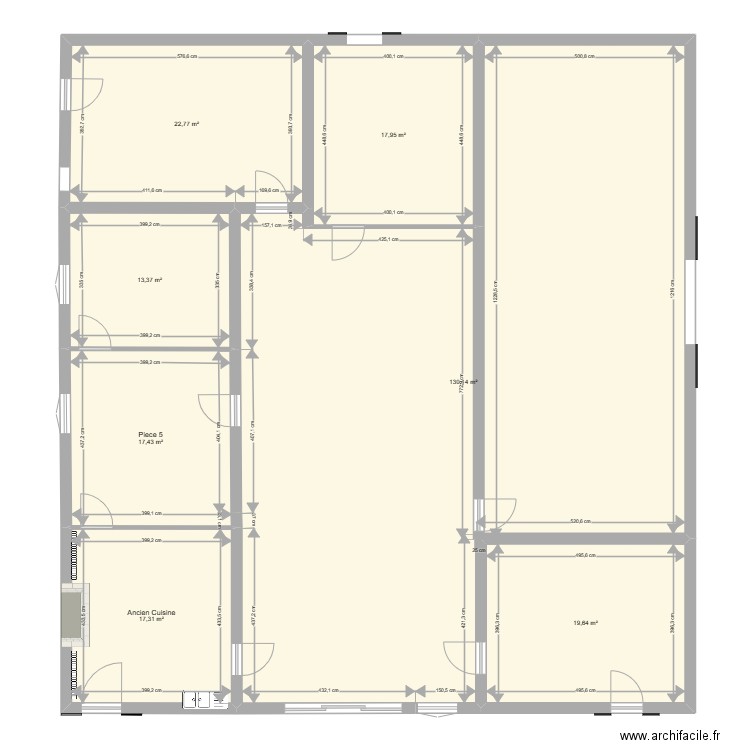 La Fleur Etage Proj 1. Plan de 7 pièces et 239 m2