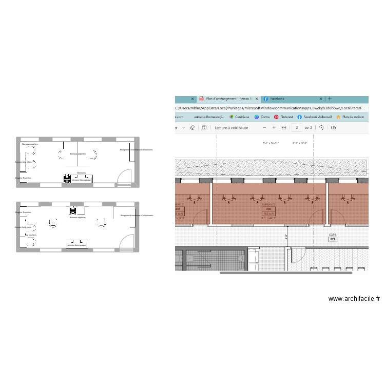Bureau Remax Claude 1. Plan de 0 pièce et 0 m2