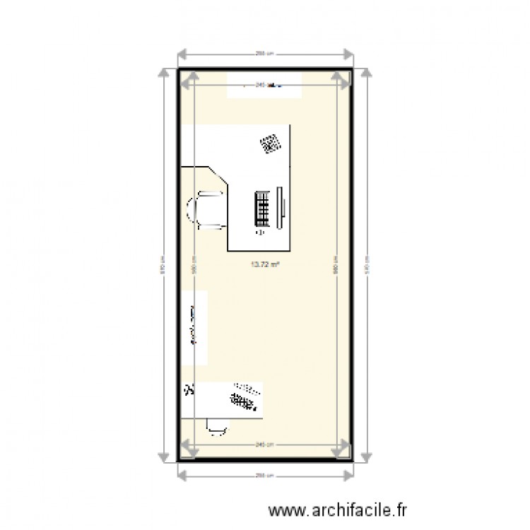 BUREAU 405. Plan de 0 pièce et 0 m2