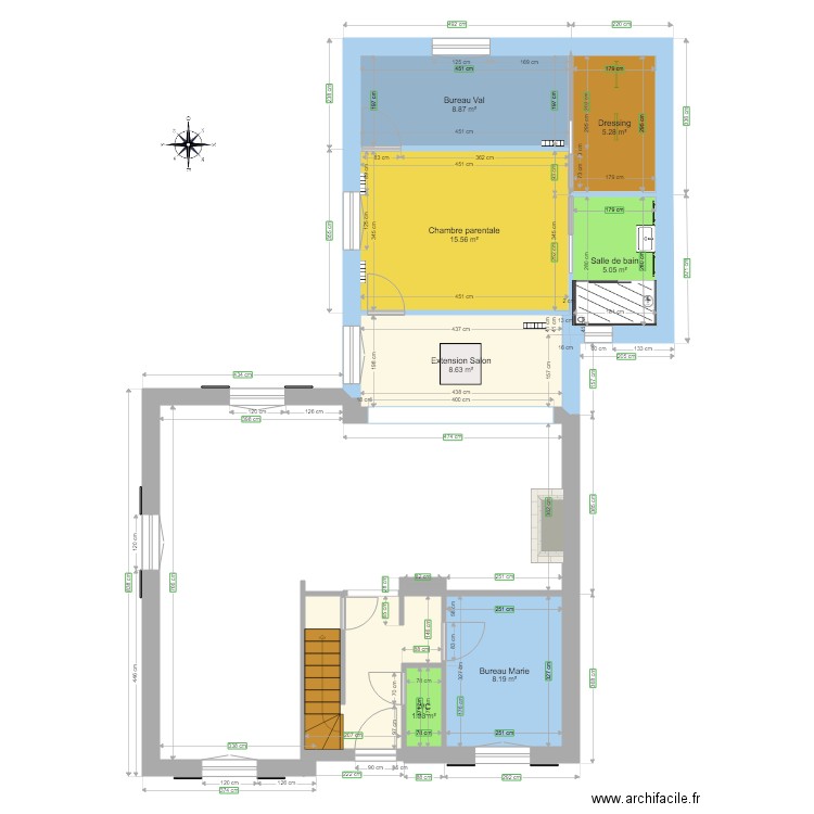 Extension Maison RDC V5. Plan de 0 pièce et 0 m2