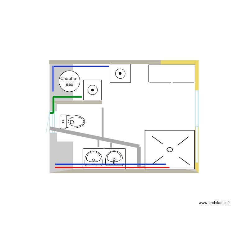 sdb bas. Plan de 0 pièce et 0 m2