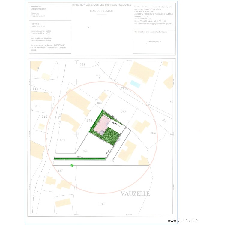 PLAN DE MASSE PMI5 MAG. Plan de 0 pièce et 0 m2