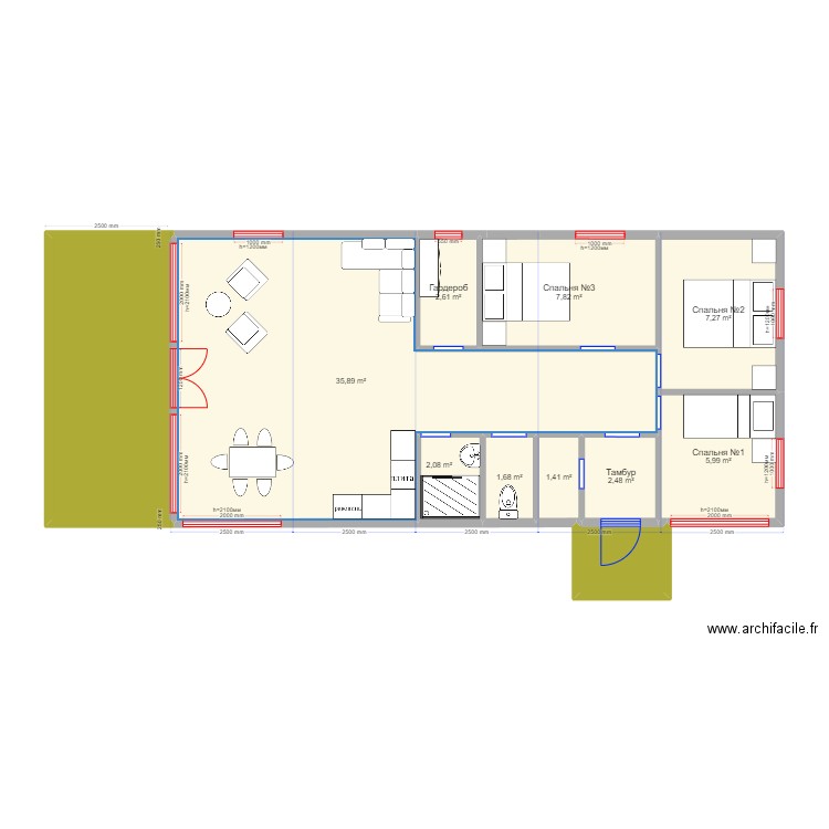 75 4 Волково. Plan de 0 pièce et 0 m2