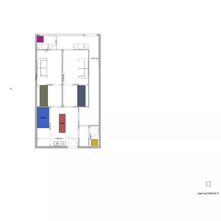 CHAMBRE FUNERAIRE 9. Plan de CHAMBRE FUNERAIRE 9. Plan de