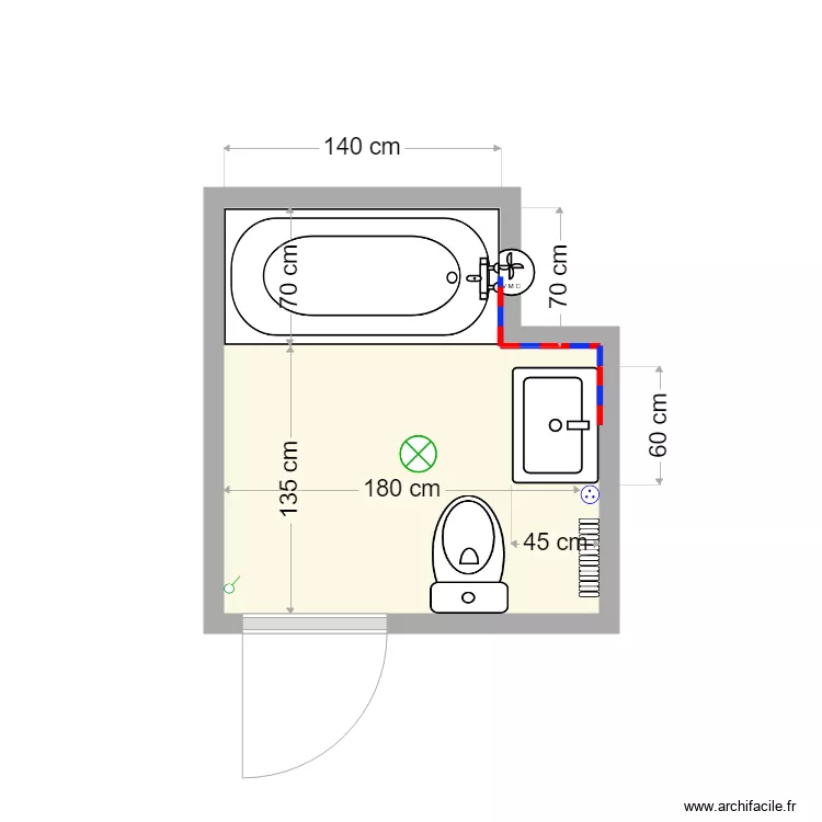 Grognet plan existant. Plan de Grognet plan existant. Plan de