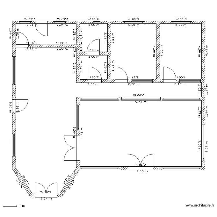 Maison 2 etape1 sans meubles. Plan de Maison 2 etape1 sans meubles. Plan de