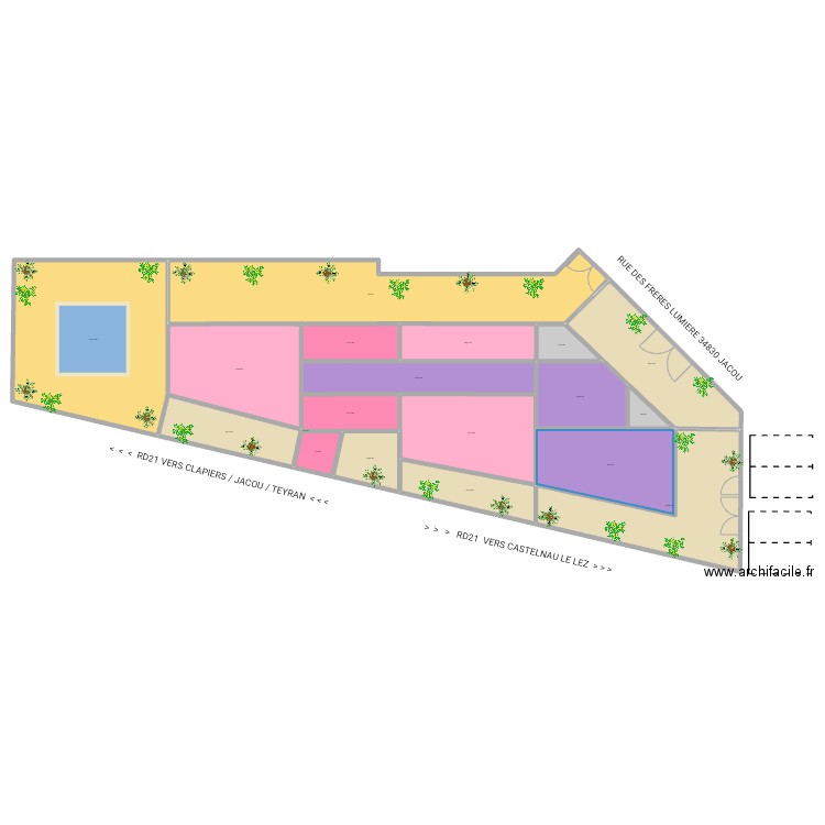 AK99 APPART MV 040823F. Plan de 19 pièces et 915 m2