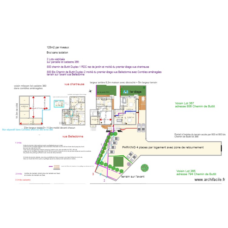 MAISON st ismier PLANS travaux 8 mars 2019 cotations. Plan de 0 pièce et 0 m2