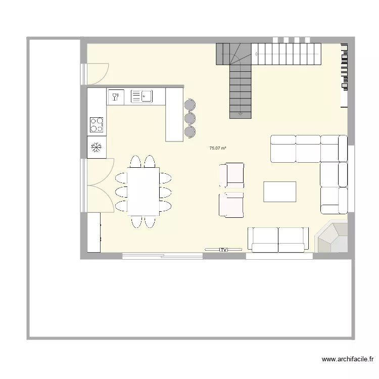 Chalet 2. Plan de 